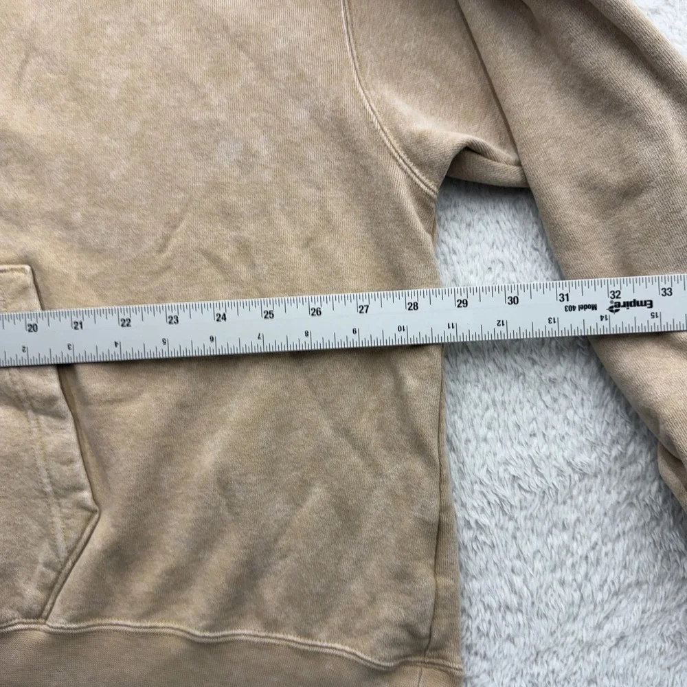 Jordan Flight Oversized Hoodie Mens XL Tan Khaki Acid Wash Cotton‎ CV2244-234